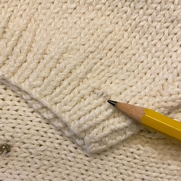 Vntage Winter Scene Embellished Grandmacore Cardigan Size S - Picture 11 of 12